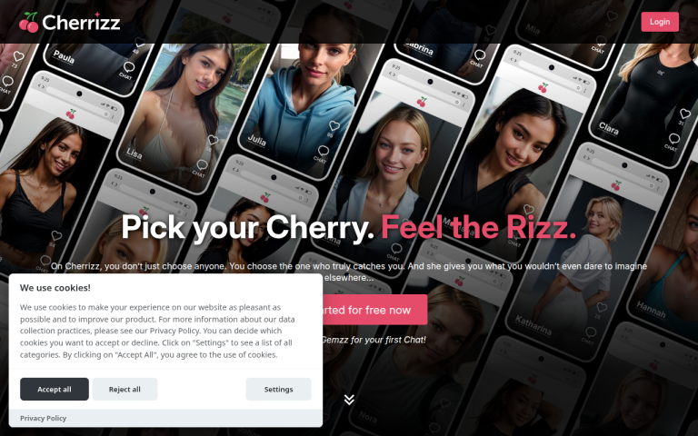 Cherrizz.com website screenshot