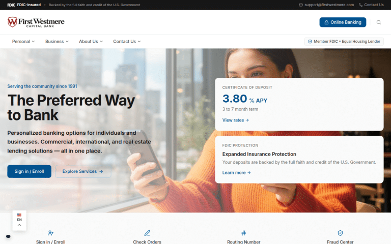 firstwestmere.com website screenshot