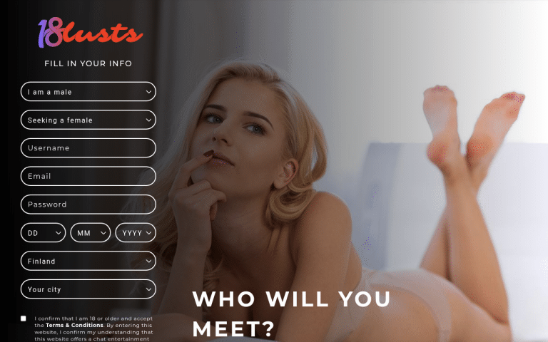 18lusts.com Review website screenshot