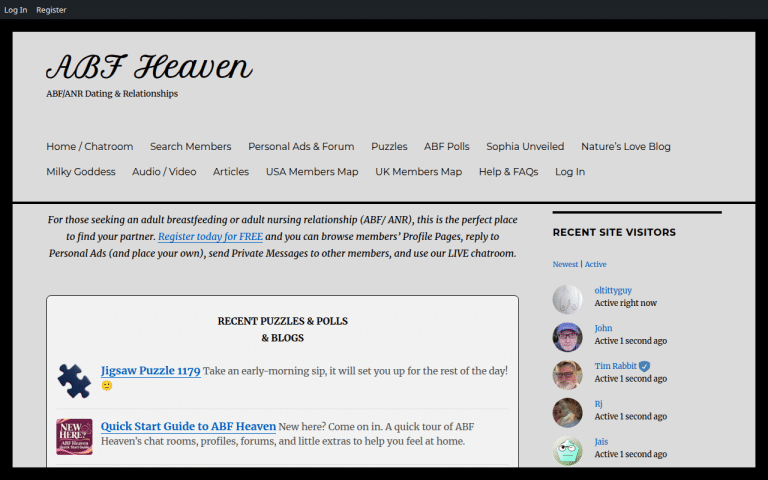 abfheaven.com Review website screenshot
