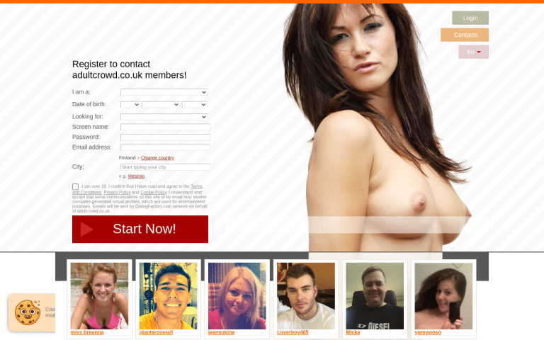 adultcrowd.co.uk Review website screenshot