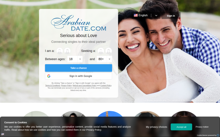 arabiandate.com Review website screenshot