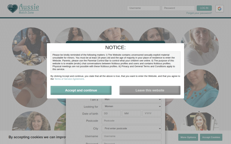 aussiematchzone.com Review website screenshot