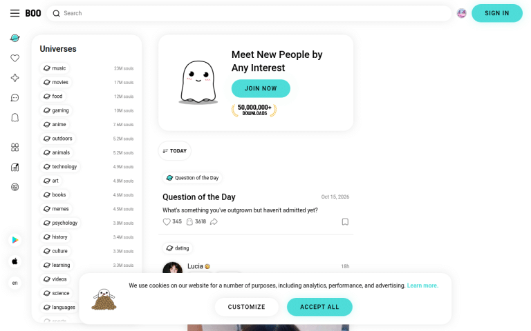 boo.world Review website screenshot