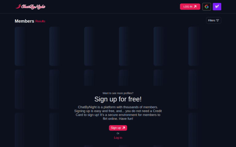 chatbynight.com Review website screenshot