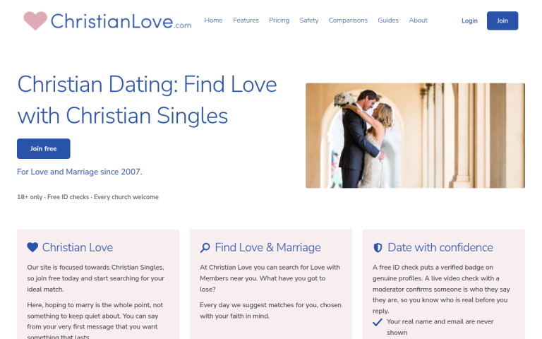 christianlove.com Review website screenshot