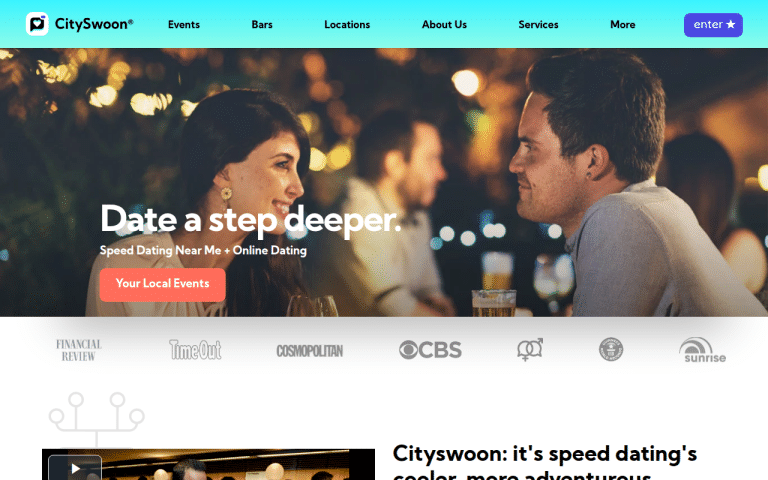 cityswoon.com Review website screenshot