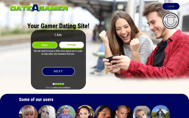 date-a-gamer.com Review website screenshot