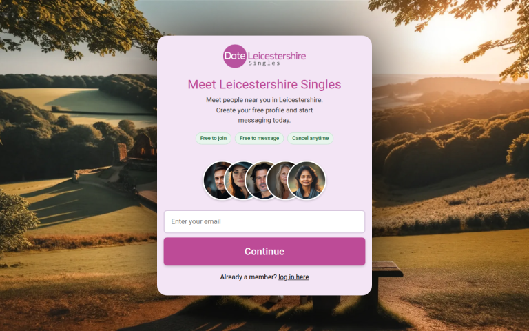dateleicestershiresingles.co.uk Review website screenshot