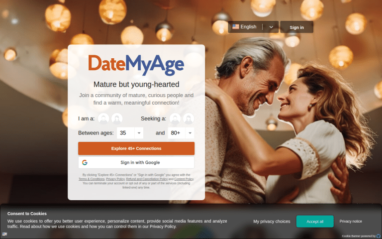 datemyage.com Review website screenshot