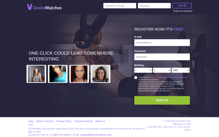 desirematches.com Review website screenshot