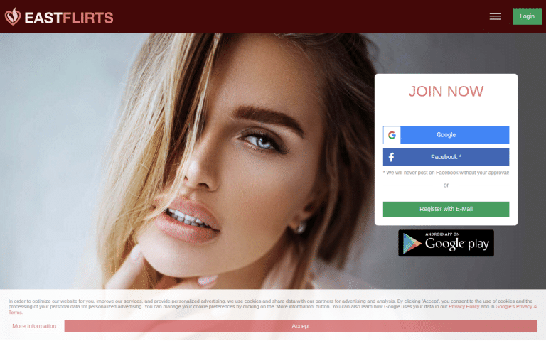 eastflirts.com Review website screenshot