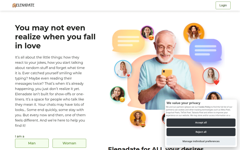 elenadate.com Review website screenshot
