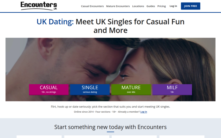 encounters.uk Review website screenshot