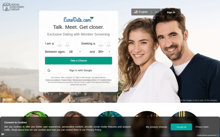 eurodate.com Review website screenshot