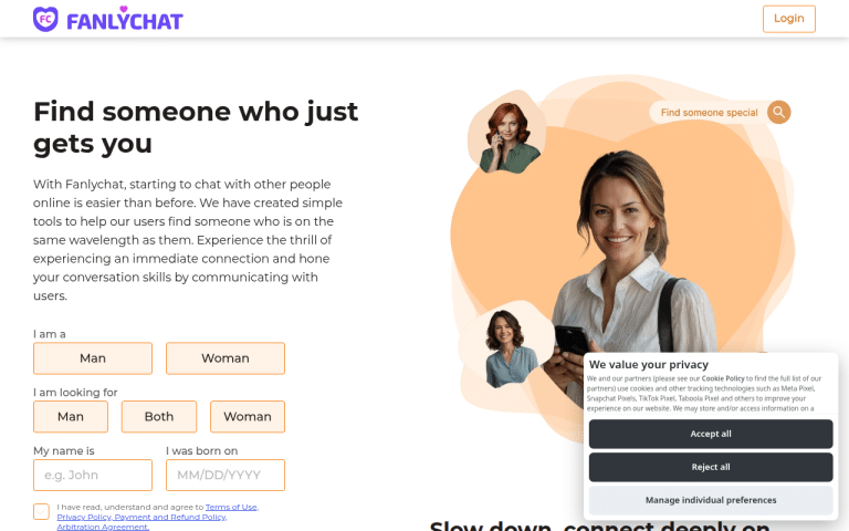 fanlychat.com Review website screenshot