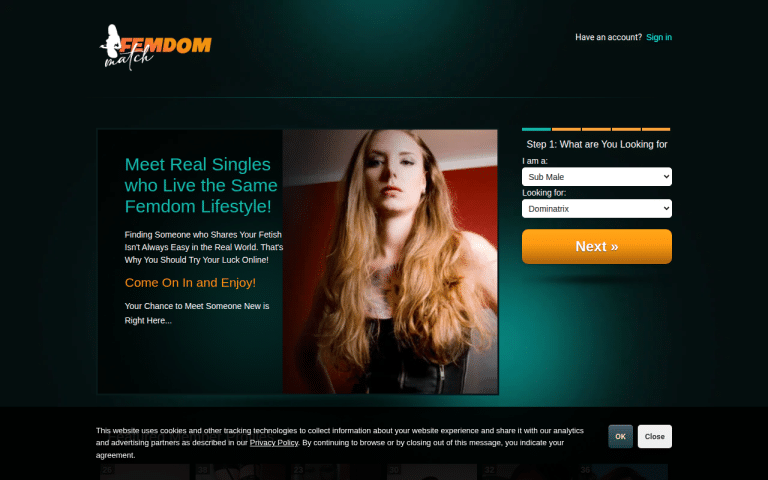 femdommatch.com Review website screenshot