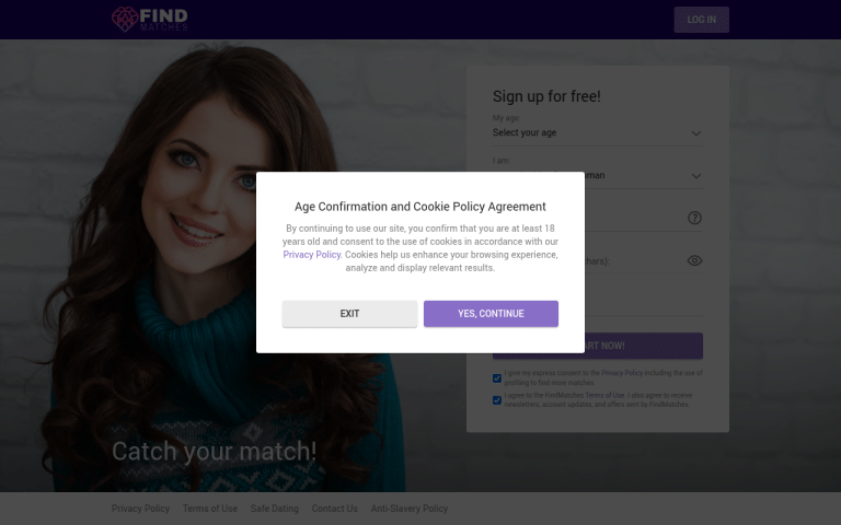 findmatches.com Review website screenshot