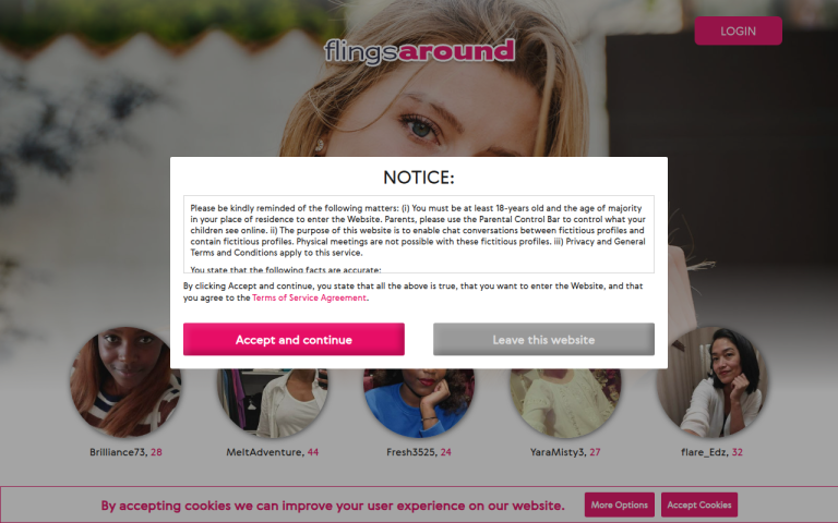 flingsaround.com Review website screenshot