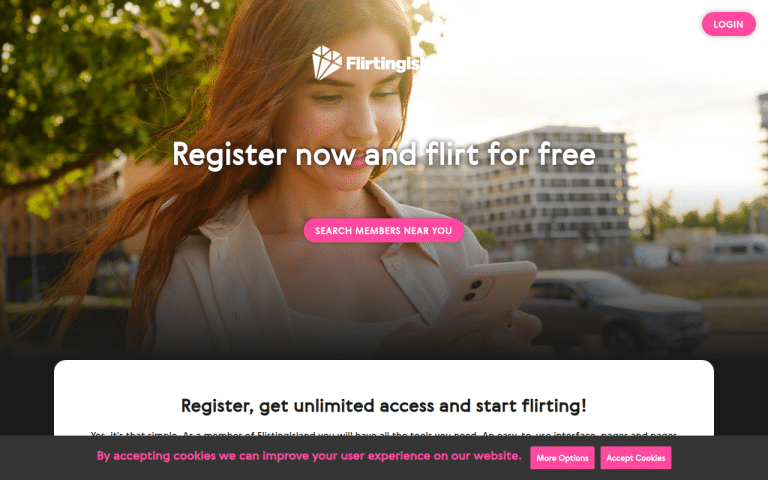flirtingisland.com Review website screenshot