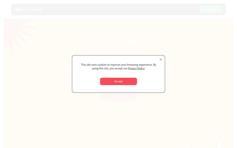 flirtsenzalimiti.com Review website screenshot