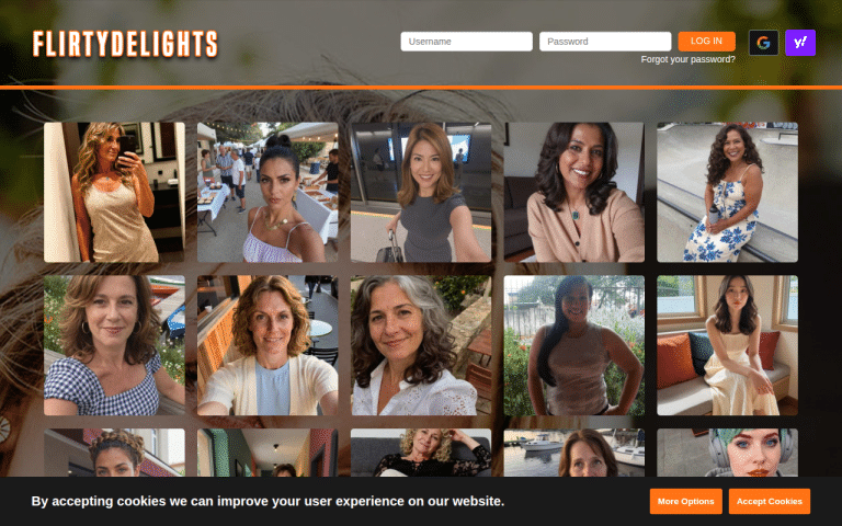 flirtydelights.com Review website screenshot