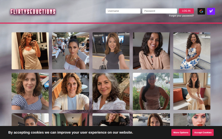 flirtyseductions.com Review website screenshot