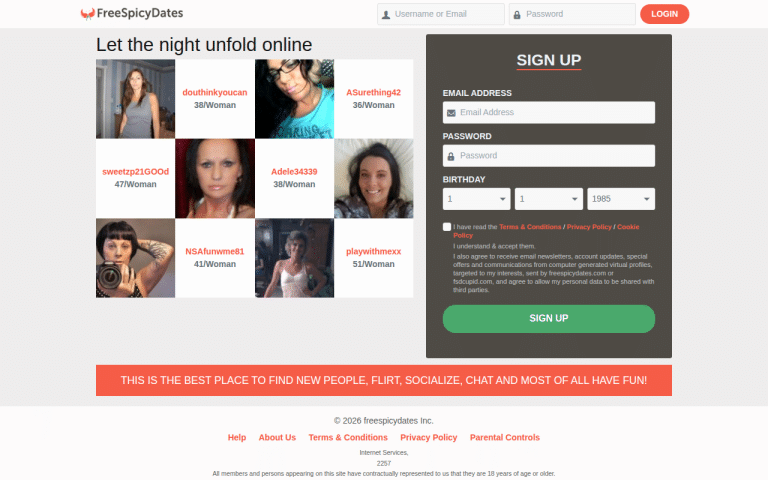 freespicydates.com Review website screenshot
