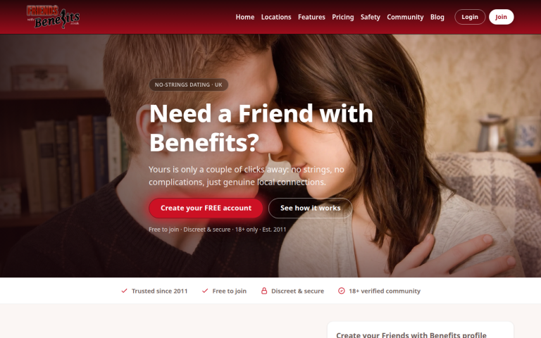 friendswithbenefits.co.uk Review website screenshot