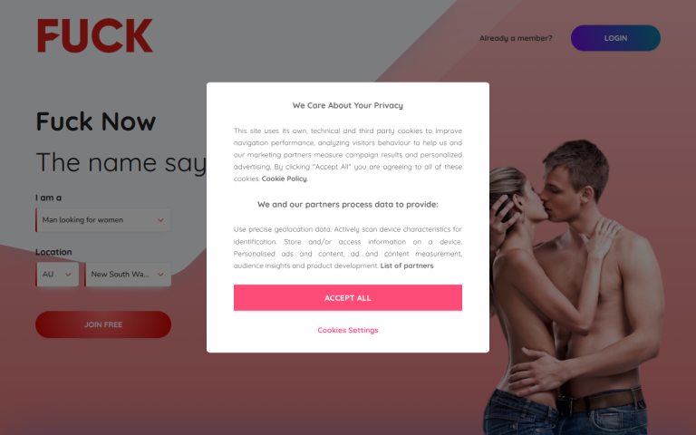 fuck.co.uk Review website screenshot