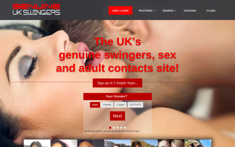genuineukswingers.co.uk Review website screenshot