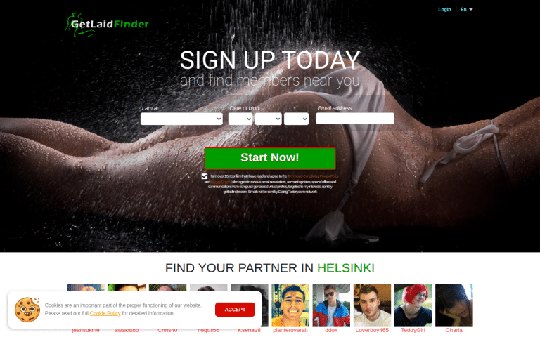 getlaidfinder.com Review website screenshot