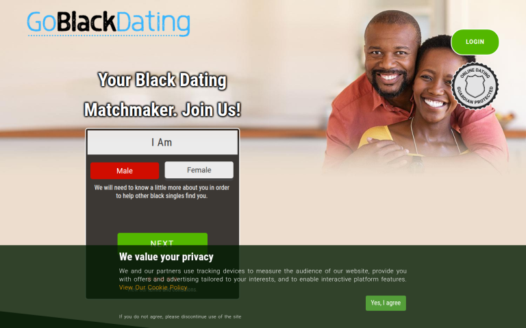 goblackdating.com Review website screenshot