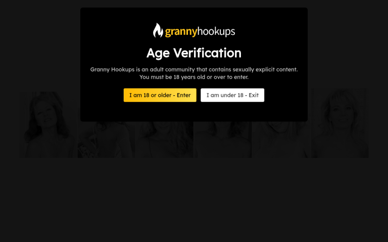 grannyhookups.co.uk Review website screenshot