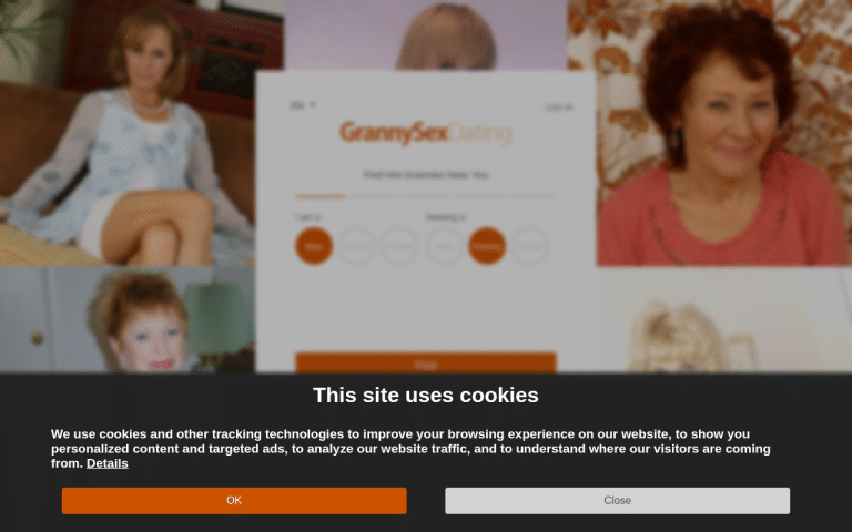 grannysex.dating Review website screenshot