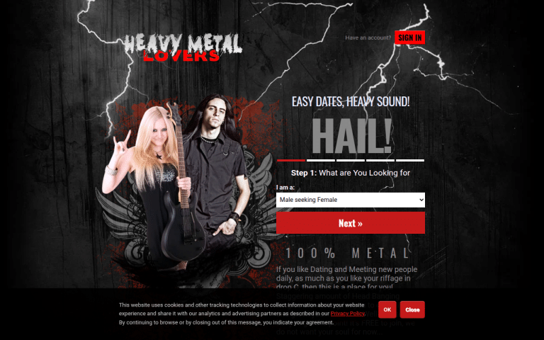 heavymetallovers.com Review website screenshot
