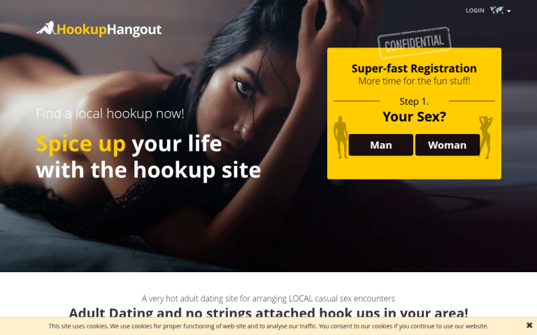 hookuphangout.com Review website screenshot