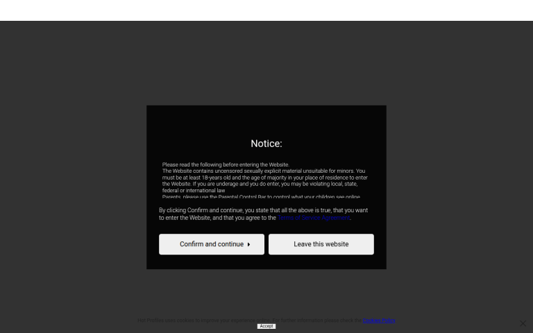 hot-profiles.com Review website screenshot