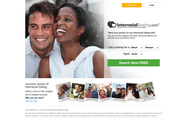 interracialdating.com Review website screenshot