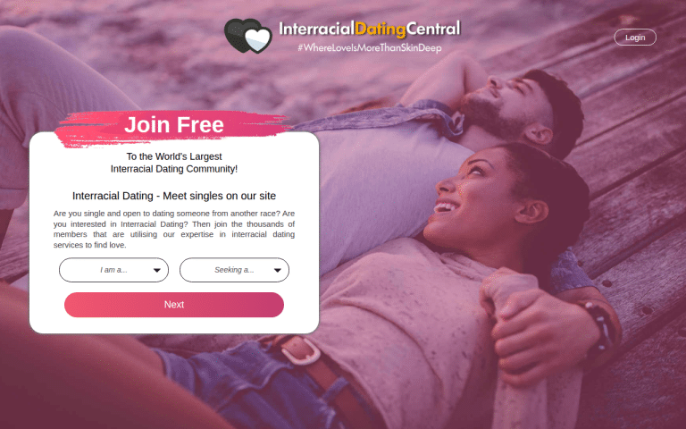 interracialdatingcentral.com Review website screenshot