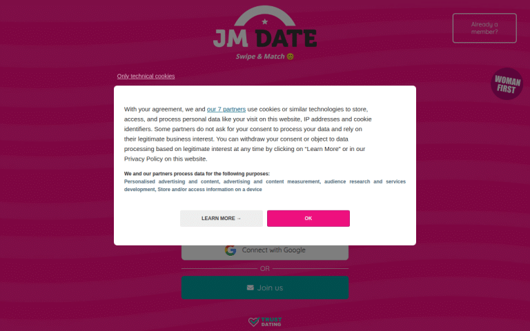 jm-date.com Review website screenshot