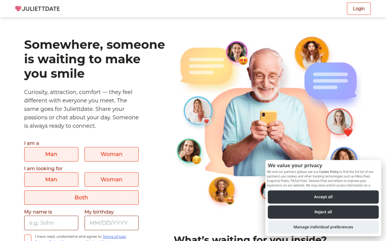 juliettdate.com Review website screenshot