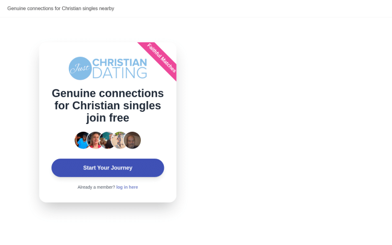justchristiandating.com Review website screenshot