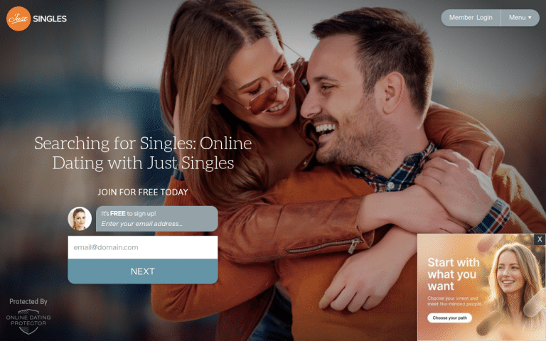 justsingles.com Review website screenshot