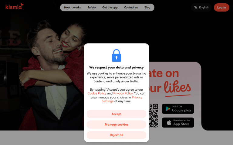 kismia.com Review website screenshot