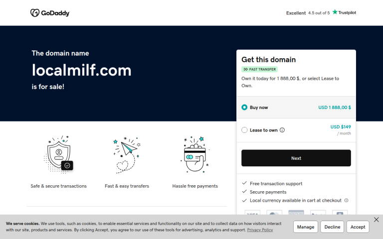 localmilf.com Review website screenshot