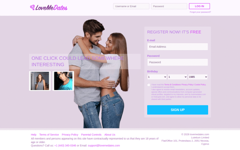 lovemedates.com Review website screenshot