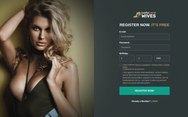 lustylocalwives.com Review website screenshot