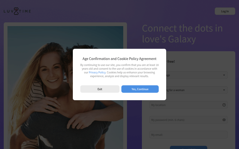 luvtime.com Review website screenshot