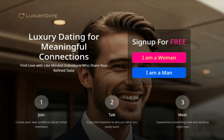luxurydatenow.com Review website screenshot